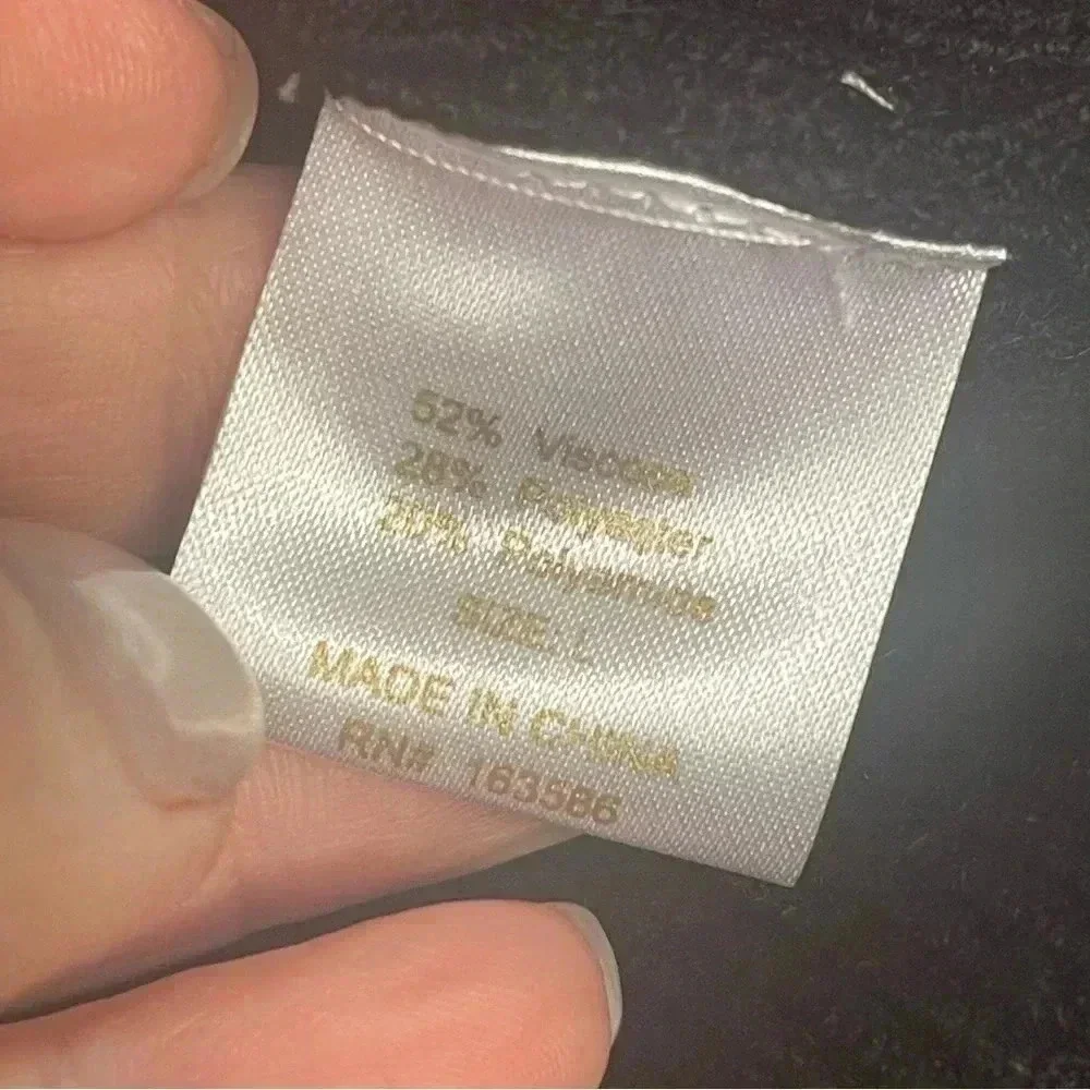 Ligotto Button Front Cardigan Gorgeous Womens Large Black Hooded - Picture 10 of 11